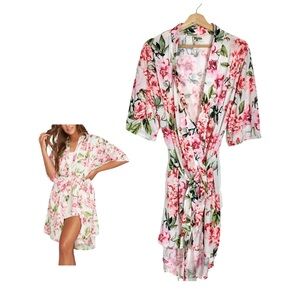 Show Me Your Mumu Brie Robe Kimono Garden Of Blooms Robe Cover Up One Size